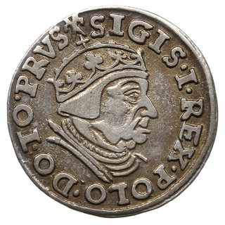 trojak 1539, Gdańsk; końcówka napisu na awersie 