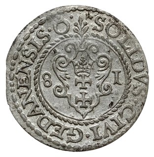 szeląg 1581, Gdańsk; CNG 128.III, Kop. 7429 (R);