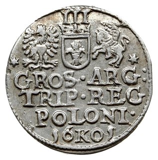 trojak 1601, Kraków; popiersie króla w prawo; Ig
