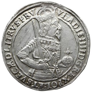 talar 1635, Toruń; Aw: Półpostać króla w prawo i