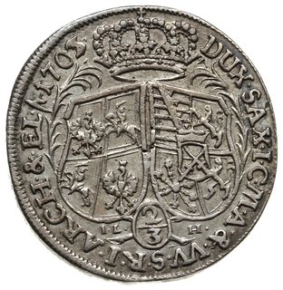2/3 talara (gulden) 1703, Drezno; IL-H (inicjały