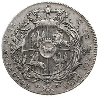 talar 1766, Warszawa; popiersie króla w zbroi, b