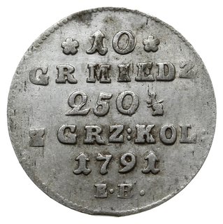 10 groszy miedzianych 1791, Warszawa