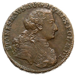 trojak 1766, Kraków; popiersie króla w zbroi, wi