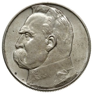 10 złotych 1938, Warszawa; Józef Piłsudski; Parc