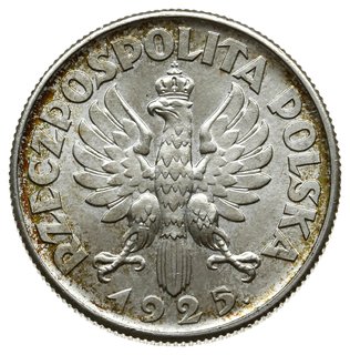 2 złote 1925 z kropką po dacie”, Londyn; popiers
