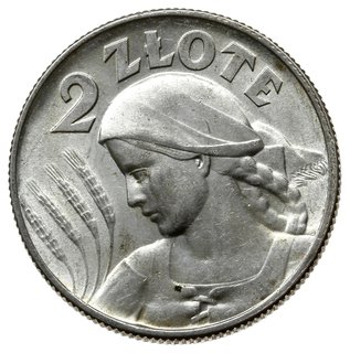 2 złote 1925 z kropką po dacie”, Londyn; popiers