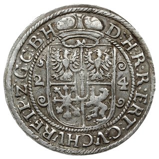 ort 1624, Królewiec; podwójny znak menniczy końc