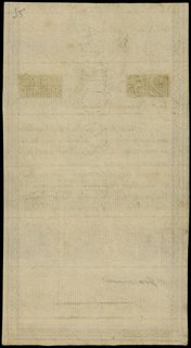 25 złotych 8.06.1794, seria A, numeracja 32829, częściowo widoczny znak wodny fabryki papieru i pełny napis D & C BLAU