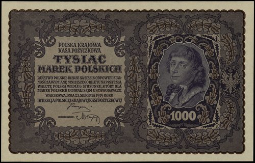 1.000 marek polskich 23.08.1919, seria I-DB, num