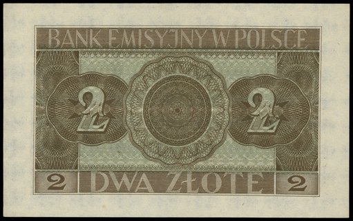 2 złote 1.03.1940, seria C, numeracja 7934217; L
