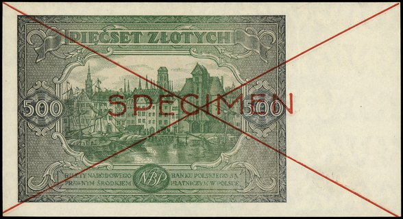 500 złotych 15.01.1946, seria Dz, numeracja 8900