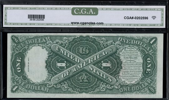 Legal Tender Note; 1 dolar 1917, podpisy Speelma