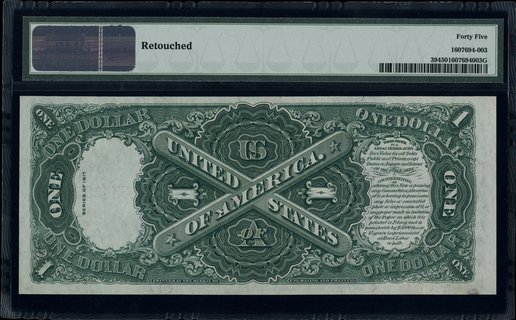 Legal Tender Note; 1 dolar 1917, podpisy Speelma