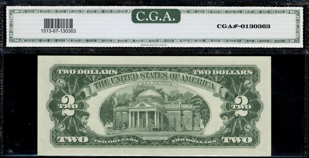 Legal Tender Note; 2 dolary 1963, podpisy Granah