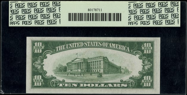 Federal Reserve Note; 10 dolarów 1934, Dallas, p