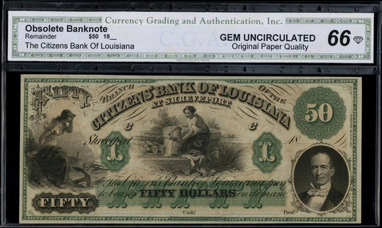 Louisiana, The Citizens’ Bank of Louisiana at Sh