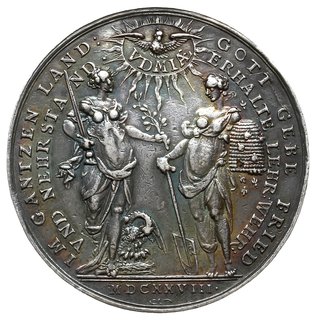 medal z 1628 roku autorstwa Sebastiana Dadlera wybity na Życzenie Pokoju