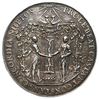 medal zaślubinowy autorstwa Jana Höhna