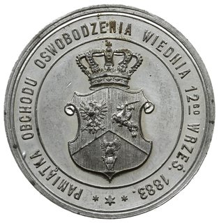 medal z 1883 roku autorstwa Wacława Głowackiego wybity z okazji 200. rocznicy Odsieczy Wiedeńskiej