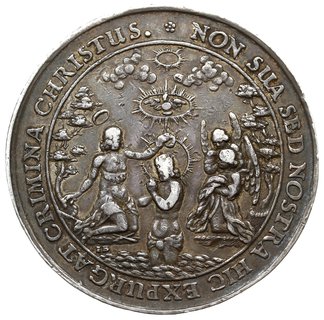 medal chrzcielny bez daty (2. połowa XVII w.) autorstwa J. Buchheima