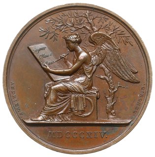 medal z 1814 roku autorstwa Bertranda Andrieu (pod kierownictwem Denon’a) wybity z okazji wizyta cara w Paryżu