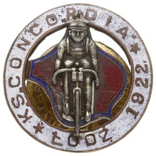 odznaka Klubu Sportowego. CONCORDIA ŁÓDŹ z 1922 