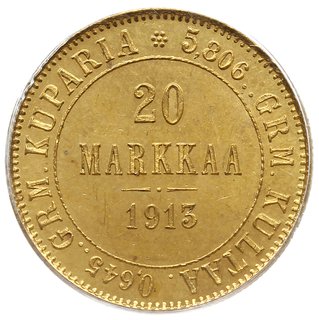 20 marek 1913-S; Bitkin 391, Fr. 3, Kazakov 455;