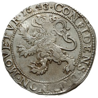 talar lewkowy (Leeuwendaalder) 1648, znak menniczy herb miasta