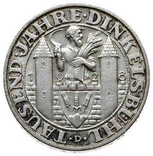 3 marki 1928 D, Monachium; wybite z okazji 1000-