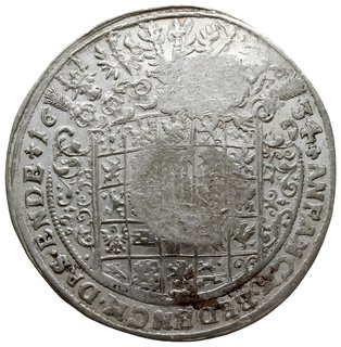 jefimok 1655, wybity na talarze pruskim Jerzego Wilhelma z 1634, Olding 17a, Dav. 6141
