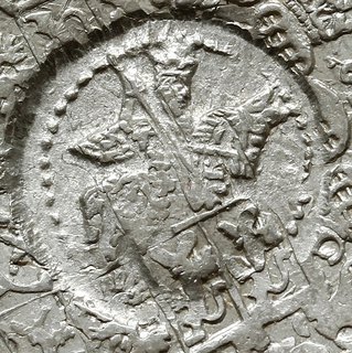 jefimok 1655, wybity na talarze saksońskim Jana Jerzego I z 1623, Kahnt 156, Dav. 7601