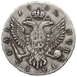 rubel 1752 ММД / Е, Krasnyj Dvor (Moskwa)