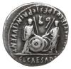 denar 2 p.n.e. - 4 n.e., Lugdunum (Lyon), Aw: Popiersie cesarza w prawo, CAESAR AVGVSTVS DIVI F PA..