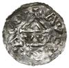 denar 989-995, Augsburg, mincerz Vilja; Hahn 138a1.22; srebro 22 mm, 1.50 g, pęknięty