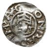 denar z tytulaturą cesarza Konrada II, 1025-1038; Popiersie biskupa w infule w lewo, CONRAD IMP AV..