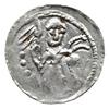 denar z lat 1146-1157; Aw: Dwaj książęta siedząc