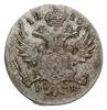 5 groszy 1820, Warszawa; Bitkin 858, Plage 116; rewers niecentyrycznie wybity, ale moneta w piękny..