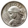 1 złoty 1925, Londyn; popiersie kobiety z kłosami; Parchimowicz 107b; wyśmienity stan zachowania.