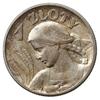 1 złoty 1925, Londyn; popiersie kobiety z kłosami; Parchimowicz 107b; ładne.