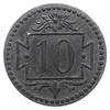 10 fenigów 1920, Gdańsk; mała cyfra 10, odmiana z 57 perełkami; Jaeger D.1a, Parchimowicz 51; bard..