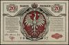 20 marek polskich 9.12.1916, jenerał, seria A, numeracja 5108152, Lucow 260 (R4) - ilustrowane w k..