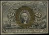 Fractional Currency; 25 centów 3.3.1863, bez numeracji; Fr. 1284, KL 3237; pozostałość kleju na st..