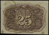 Fractional Currency; 25 centów 3.3.1863, bez numeracji; Fr. 1284, KL 3237; pozostałość kleju na st..