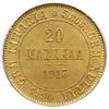 20 marek 1913-S; Bitkin 391, Fr. 3, Kazakov 455; złoto, moneta w pudełku firmy PCGS z oceną MS64, ..