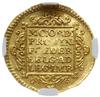 dukat 1743; Delm. 775, Purmer Ho15, Fr. 250; złoto, pięknie zachowany, moneta w pudełku firmy NGC ..