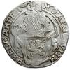 talar lewkowy (Leeuwendaalder) 1652, rycerz stojący w lewo z głową zwróconą do tyłu, znak menniczy..