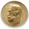 5 rubli 1902, Petersburg; Fr. 180, Bitkin 29, Kazakov 252; złoto, moneta w pudełku firmy ICQ z oce..