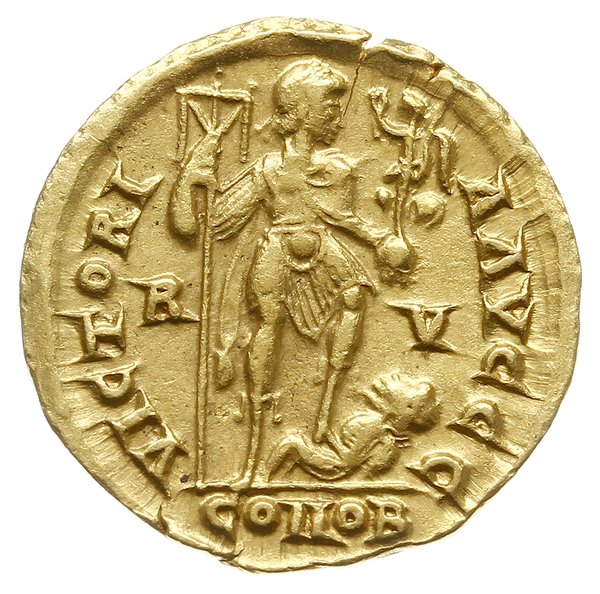 solidus 402-408, mennica Rawenna