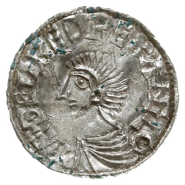 denar typu long cross, 997-1003, mennica Lincoln, mincerz Othgrim